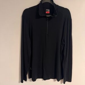 ICEBREAKER Black Quarter-Zip Long Sleeve Shirt